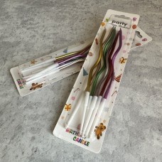 Набір свічок "Коктейлні" / асорті / 6 шт.