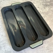 Форма силіконова перфорована "Овал 28х6 см" / планшет / 3 шт.