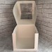 Коробка для торта / 300х300х250 / біла / 3D-вікно