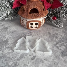 Форма силіконова для льодяників "Ялинка " / 3шт / 5х3,5см