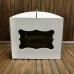 Коробка для торта / 300х300х250 / гофра / вікно