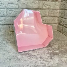Коробка серце / 230х230х60 / прозоре вікно