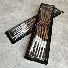 Набір свічок "Коктейлні" / шампань / 6 шт.