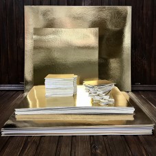 Підложка картонна золото/срібло 30х30 см