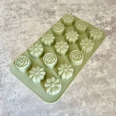 Форма силіконова "Квіти Асорті" / планшет / 16,5х28,5