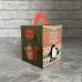 Коробка з ручкою для 1 кекса / 82х82х100 / Новий Рік / Білочка, Пінгвін / 3D вікно
