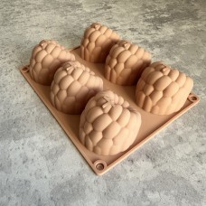 Форма силіконова для євродесертів "Малина" із 6 шт / виріб 6х5,5 см