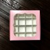 Коробка для цукерок, печива / 150х150х30 / пудра / вікно