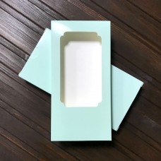 Коробка для шоколаду / 160х80х17 / тіффані / вікно