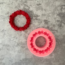 Молд силіконовий для торта "Вінок малина" / d-8,5см
