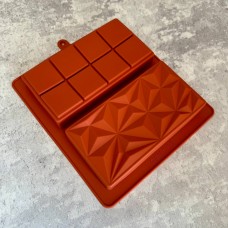 Форма силіконова "Дубайський шоколад" №4 / подвійна / 21х19х2,5см  