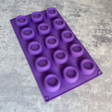 Форма силіконова "Ватрушка" / планшет / 15шт, Виріб 4х2см