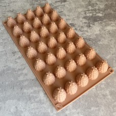 Форма силіконова для євродесертів "Малина" / планшет / 35 шт.