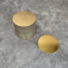Підложка картонна золото/срібло d-8 см / 10 шт.