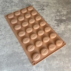 Форма силіконова "Кавові зерна" / планшет 28 шт./розмір виробу 3х2,5см
