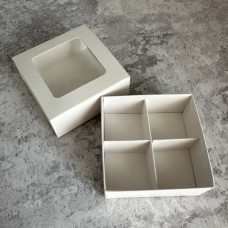 Перегородка 80х80х35 мм / 4 комірки / біла