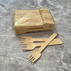 Вилочки дерев'яні для бенто тортиків / 16 см / 10 шт.