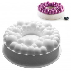 Форма силіконова для євродесертів "Торт з бульбашками"
