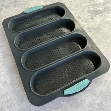 Форма силіконова перфорована "Овал 20х6 см" / планшет / 4 шт.