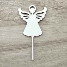 Топпер "Ангелок" / ХДФ / білий / 9х17 см