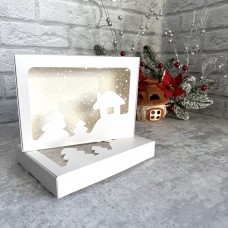 Коробка для цукерок, печива / 150х200х30 / НР / будиночок / вікно