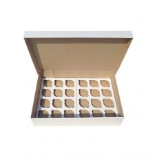 Коробка для 24 кексів / 470х330х90 / гофра / без вікна