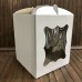 Коробка для торта / 250х250х300 / гофра / вікно