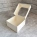 Коробка для десертів / 130х130х70 / біла / вікно