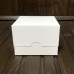 Коробка для десертів / 110х110х80 / біла / вікно