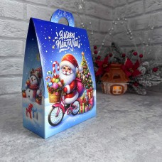 Коробка-сумочка для цукерок / 160х75х250 / НР / блакитна