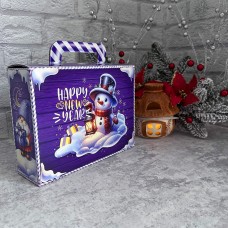 Коробка-сумочка для цукерок / 220х65х210 / НР / фіолетова