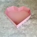 Коробка серце / 230х230х60 / прозоре вікно