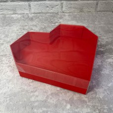 Коробка серце / 250х250х60 / прозоре вікно